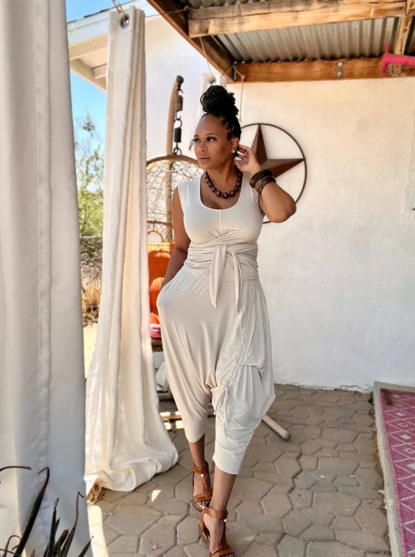 NEW! Moroccan Top and Botton Set- Desert Sand - KOKO HARLEY