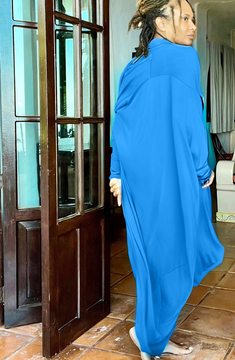 Moroccan Duster Ocean Blue - KOKO HARLEY