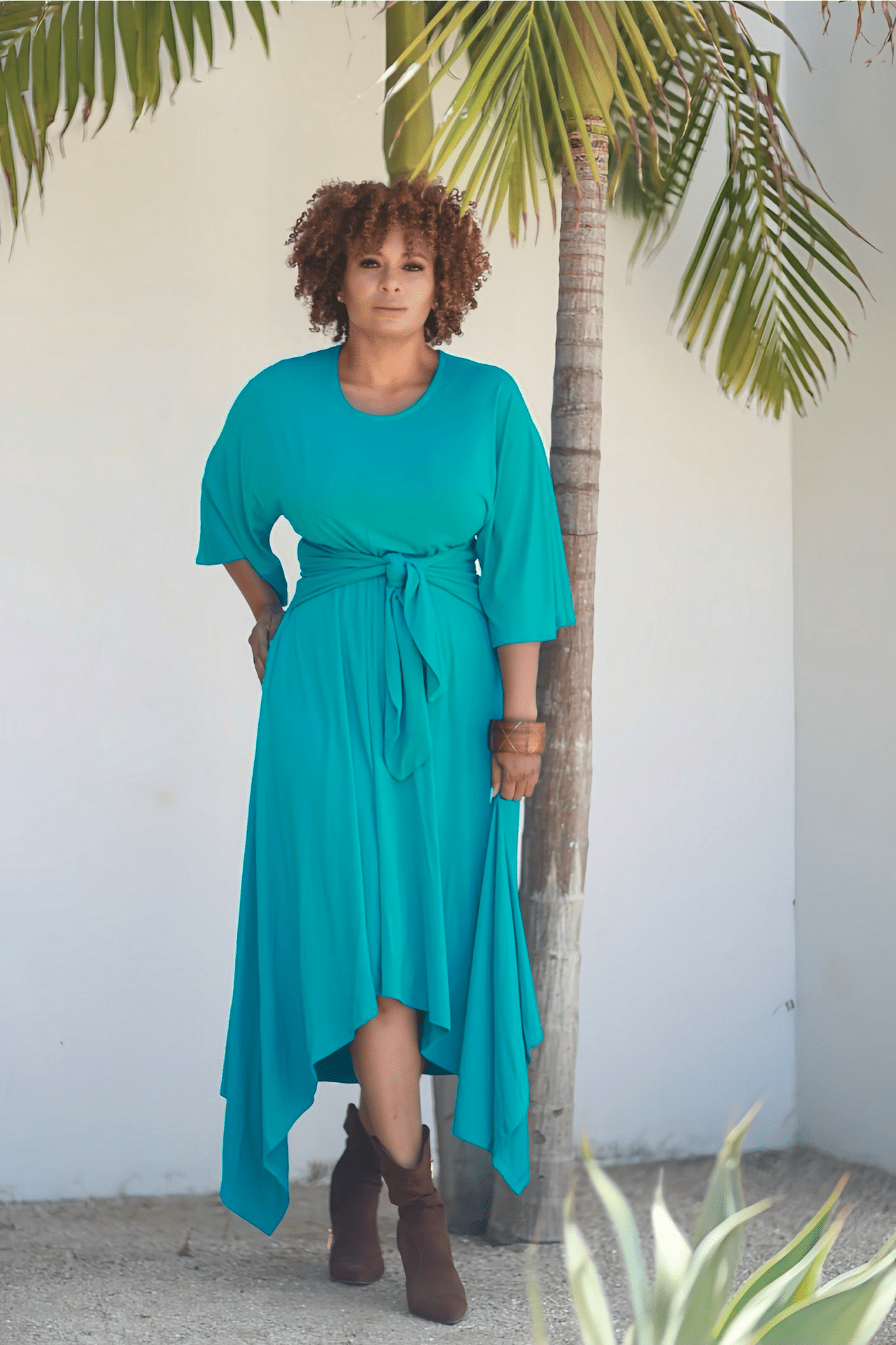 Riviera Dress Turquoise - KOKO HARLEY