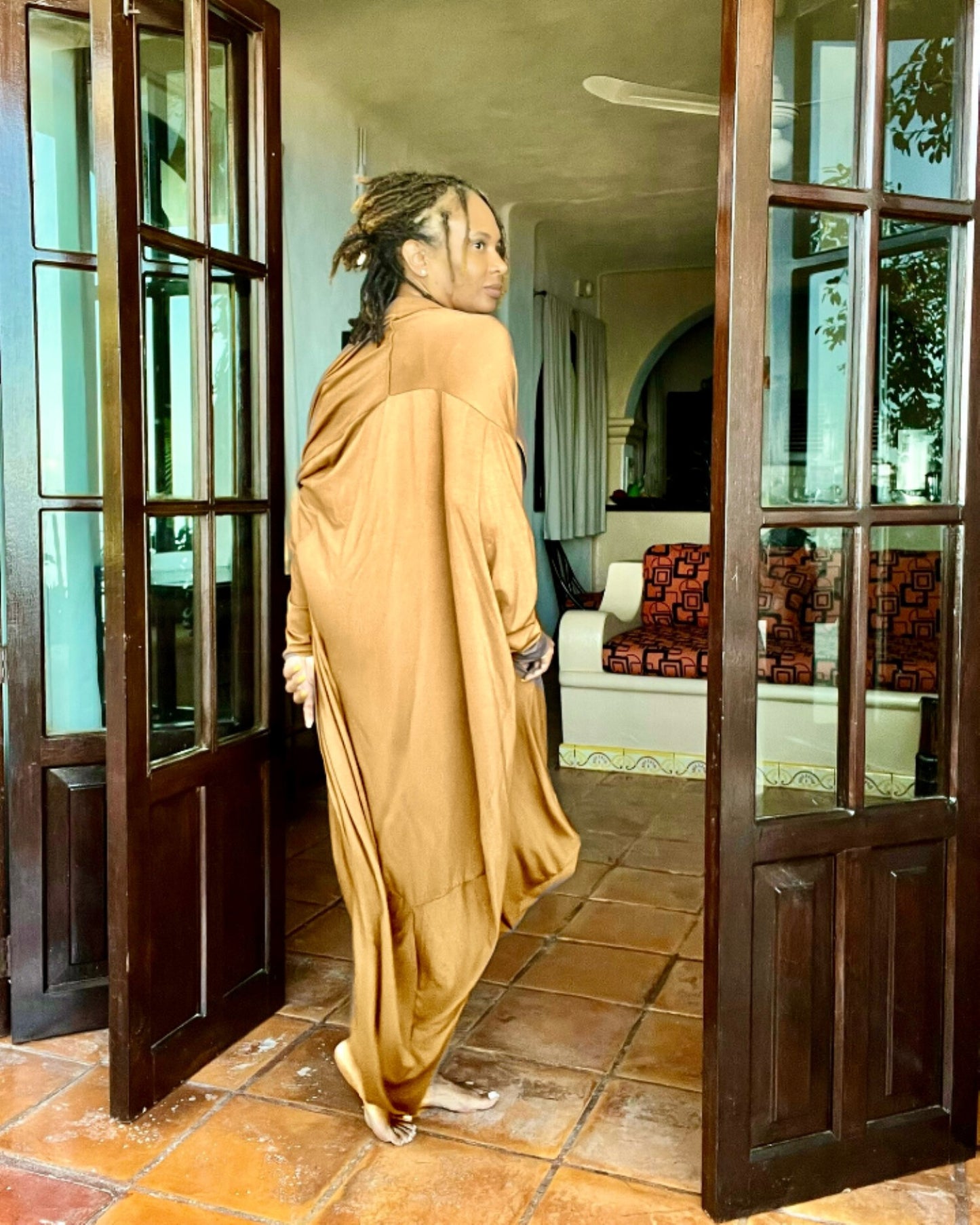 Moroccan Duster-Golden Brown