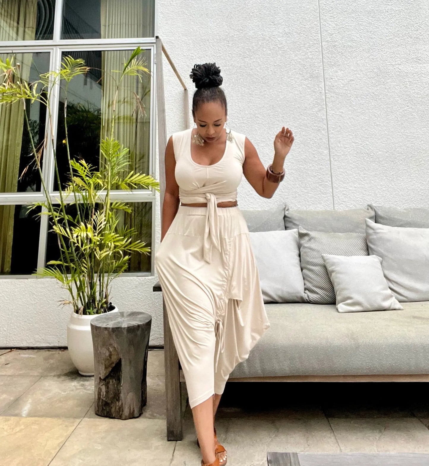 NEW! Moroccan Top and Botton Set- Desert Sand - KOKO HARLEY