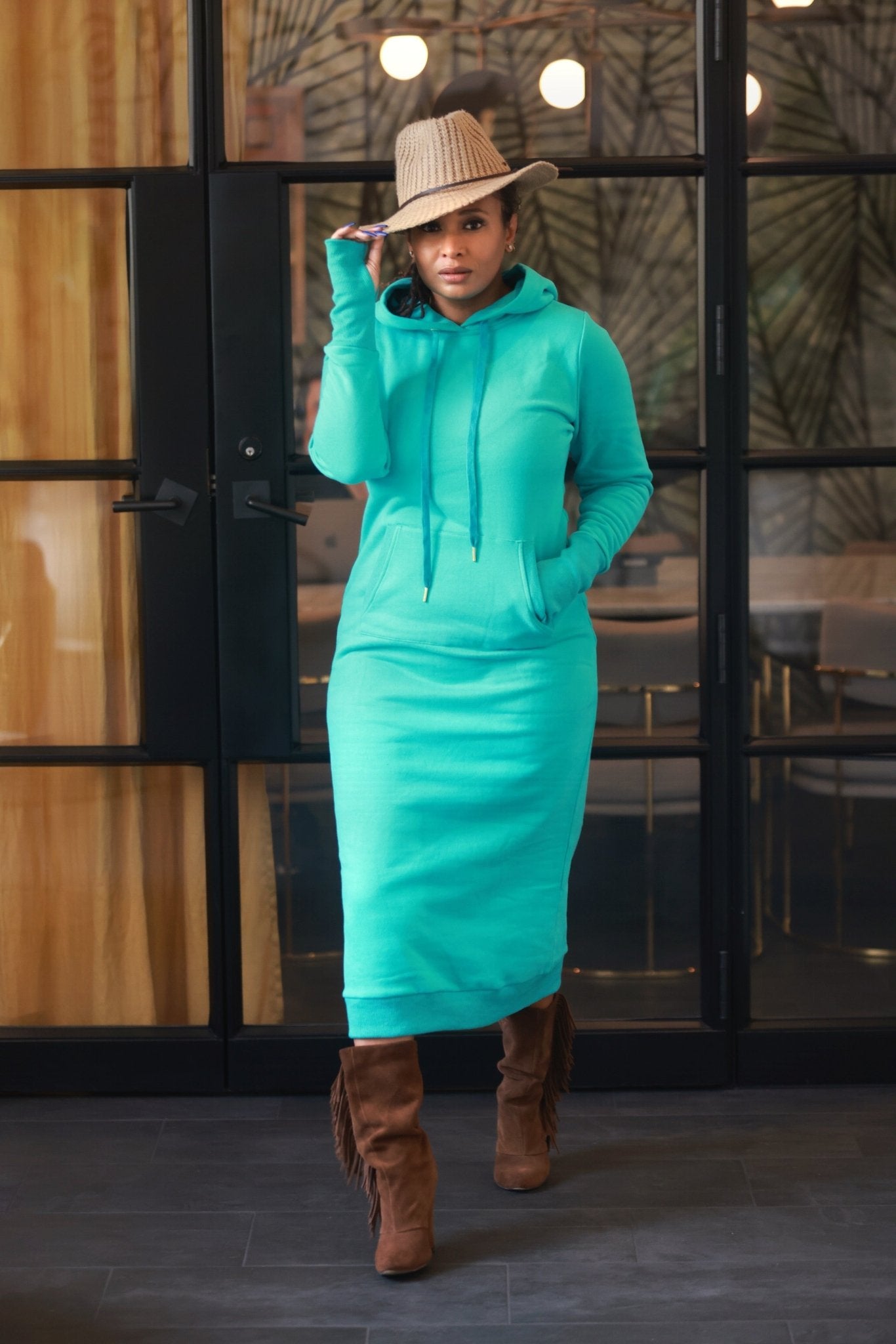 Sweatshirt Hoodie Dress - KOKO HARLEY