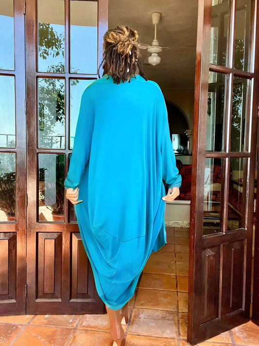 Moroccan Duster Sky Blue - KOKO HARLEY