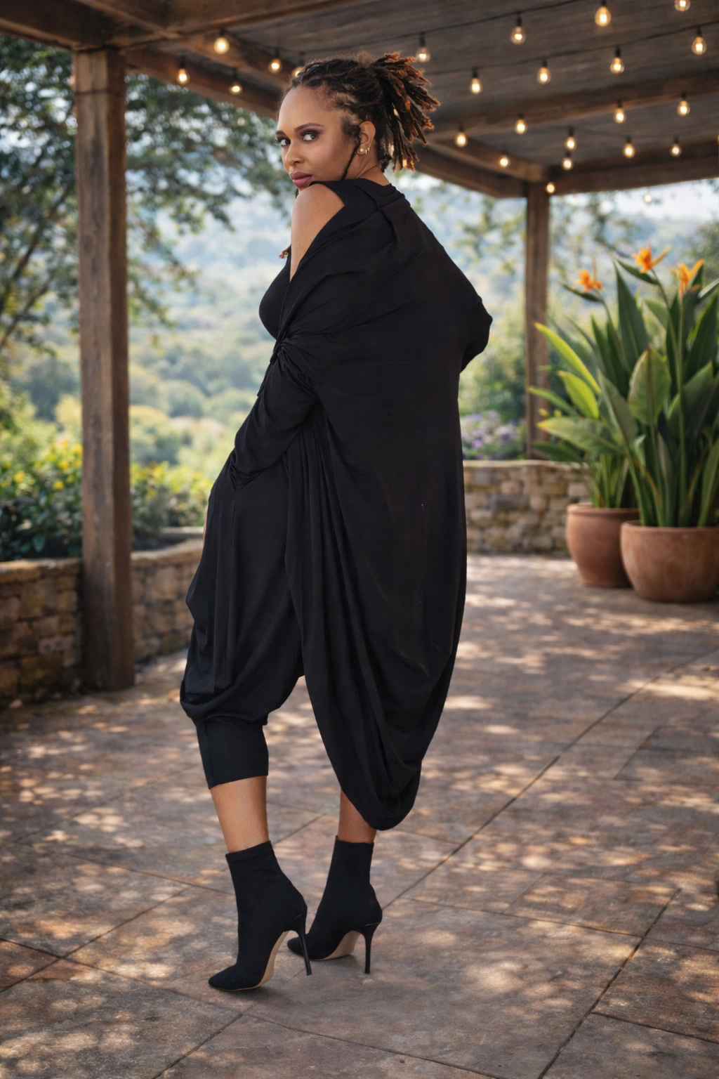 Moroccan Duster-Black