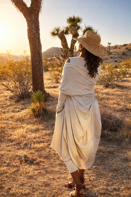 Moroccan Duster Desert Sand
