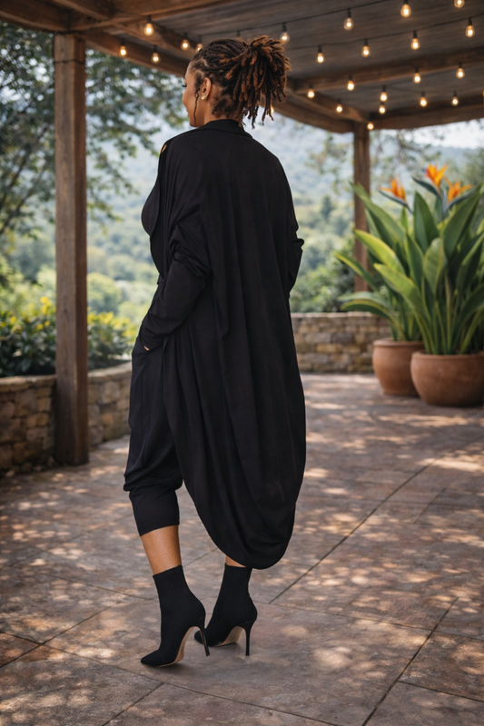 Moroccan Duster-Black