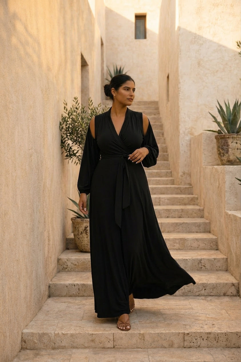 Ibiza Dress Set-Black