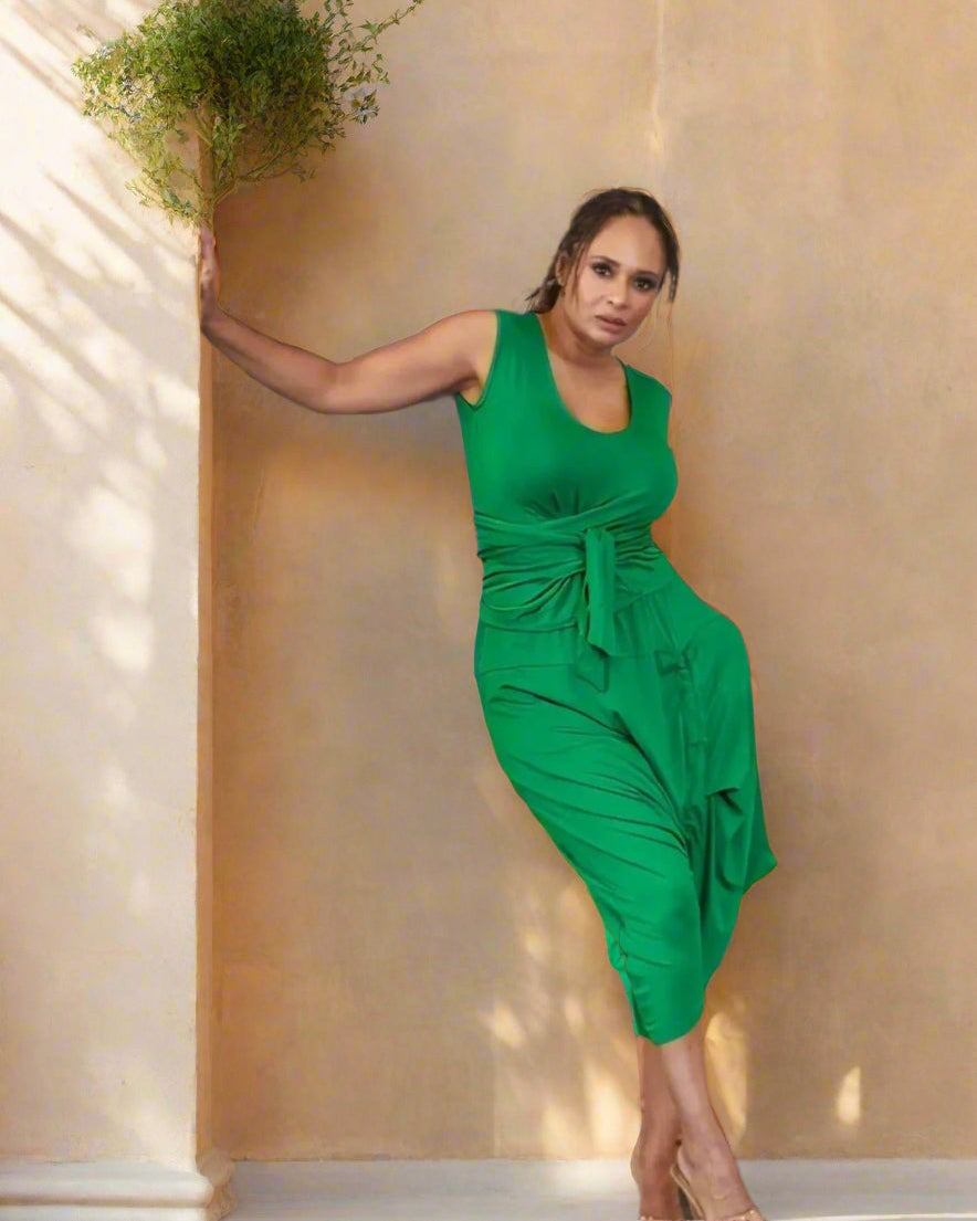 Moroccan Top and Bottom Set in Bright Green - KOKO HARLEY